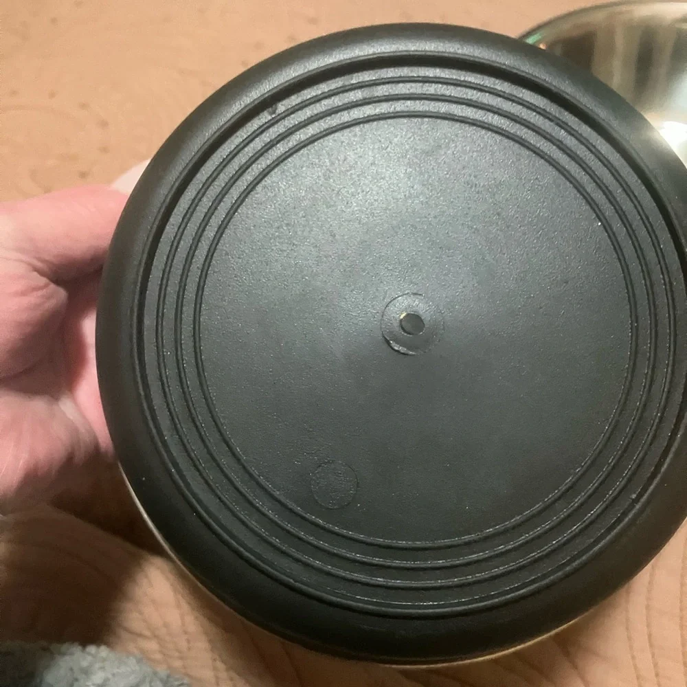 Two Non-Slip Dog Bowls With a Dog Paw Print Design